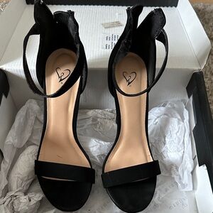 Windsor Black Strappy Heels